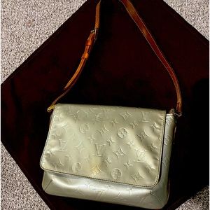 Louis Vuitton gray shimmer purse